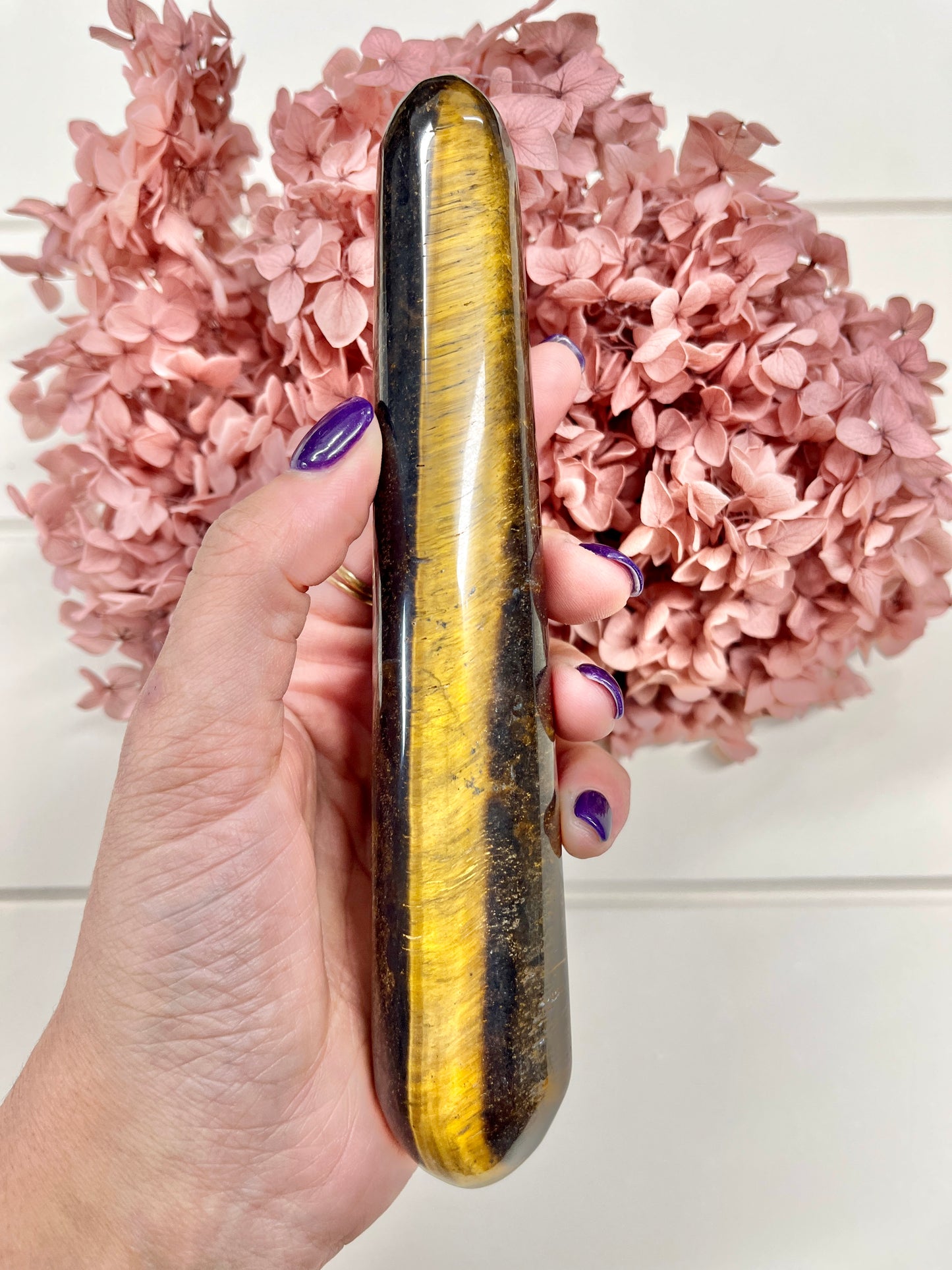 Tigers Eye Straight Wand - Sophia