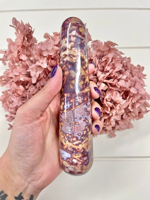 Ocean Jasper Straight Wand - Violet