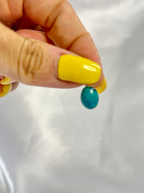 Chrysocolla Pendant (Gold)