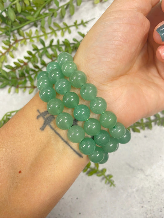 Green Aventurine Bead Bracelet Anima Collective