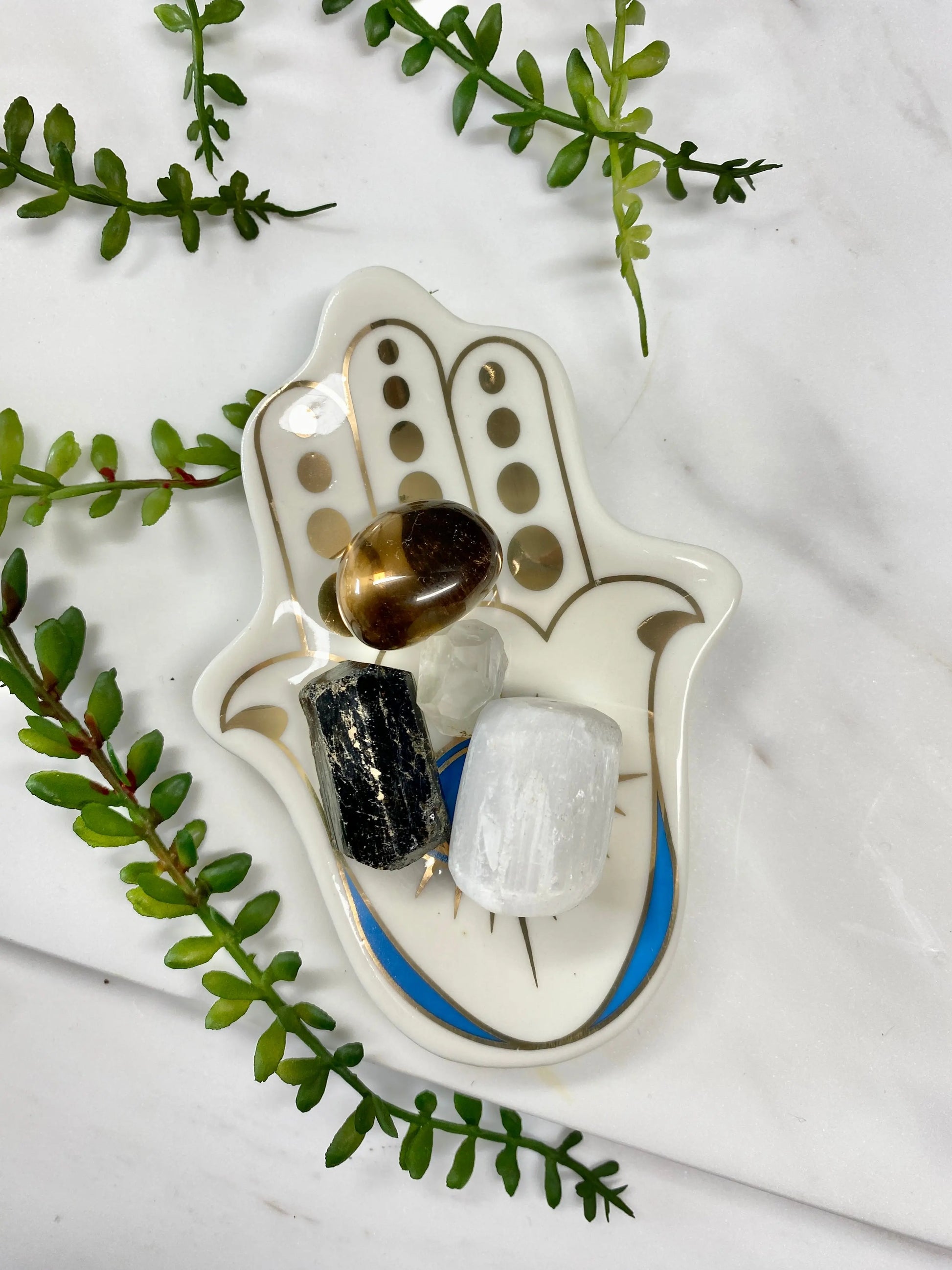 Hamsa Evil Eye Trinket Tray Anima Collective