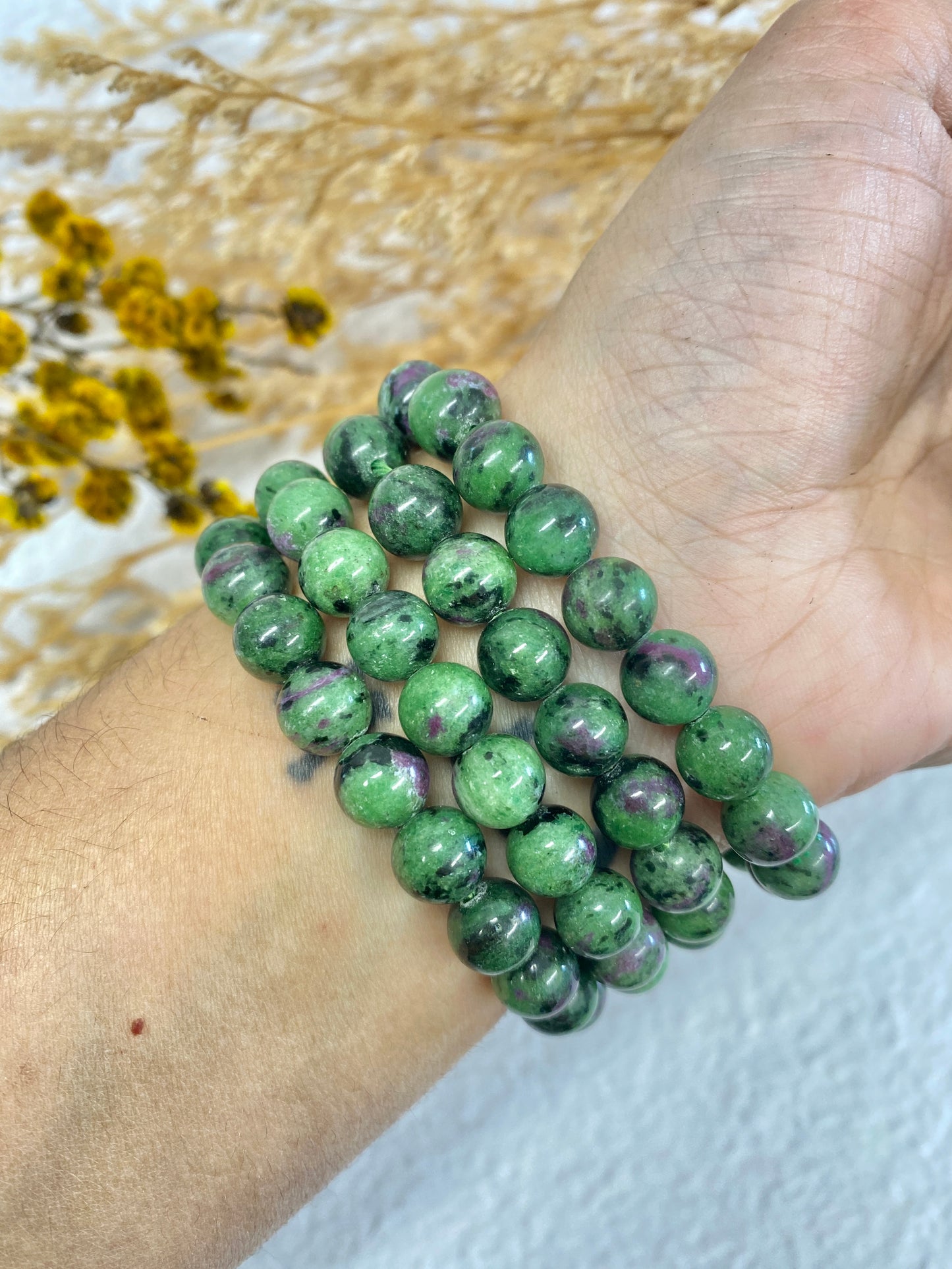 Ruby in Zoisite Bracelet Anima Collective